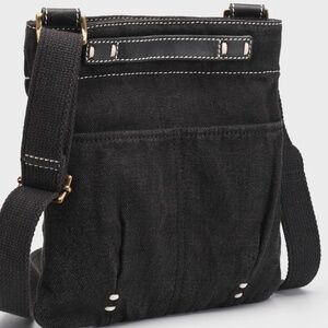 New- no tags 49 Square Miles Crossbody Bag Small Charcoal Washed Canvas